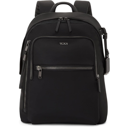 TUMI Women\\\'s Halsey Backpack, Black/Gunmetal