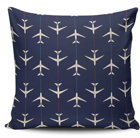 Decorative Throw Pillow Case Abstract Airplanes